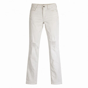 Pilcro Slim Boyfriend Jeans Womens 29 White Distressed Stretch‎ Denim